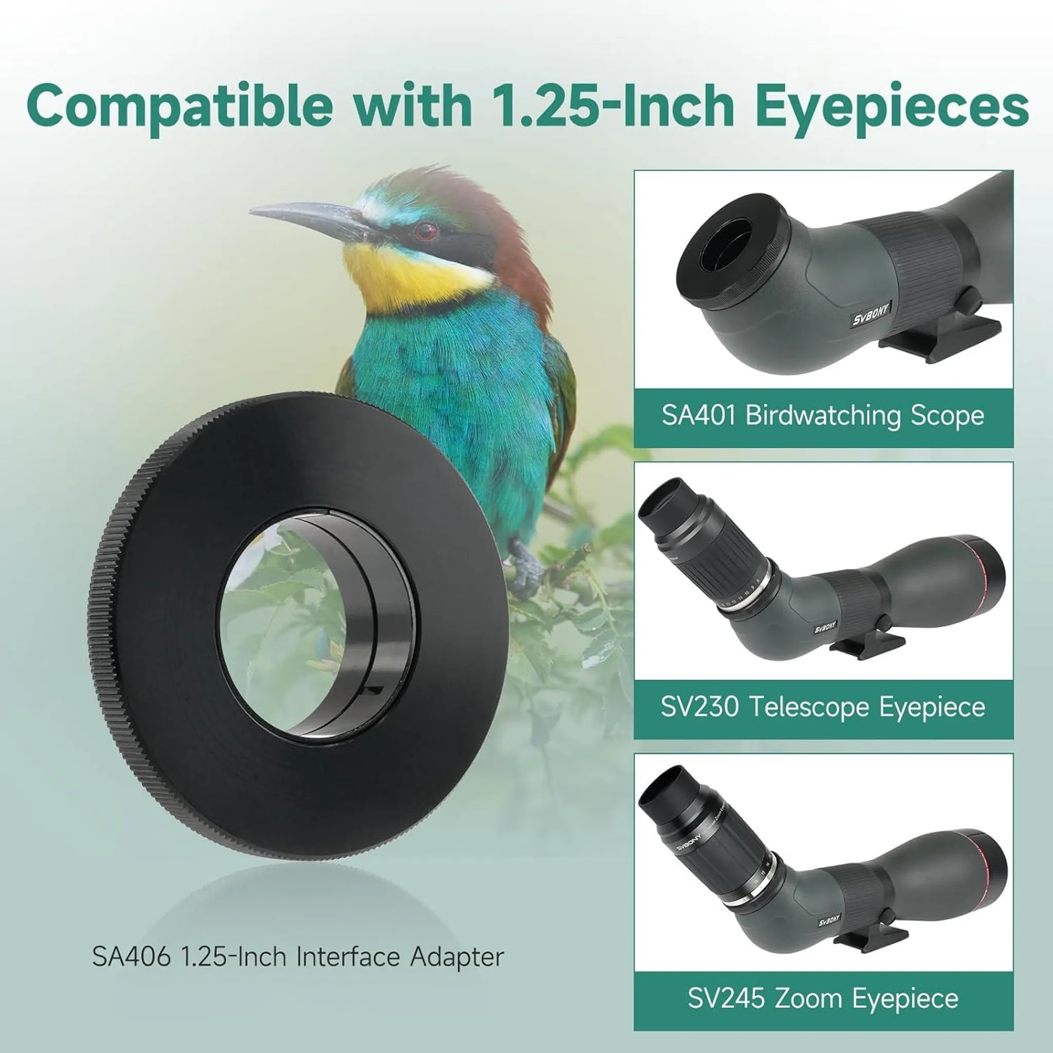 Spektiv SA401 Zoom 25-75 x 100, ED-Objektiv, mit WiFi-Kamera SC001 – Bild 2