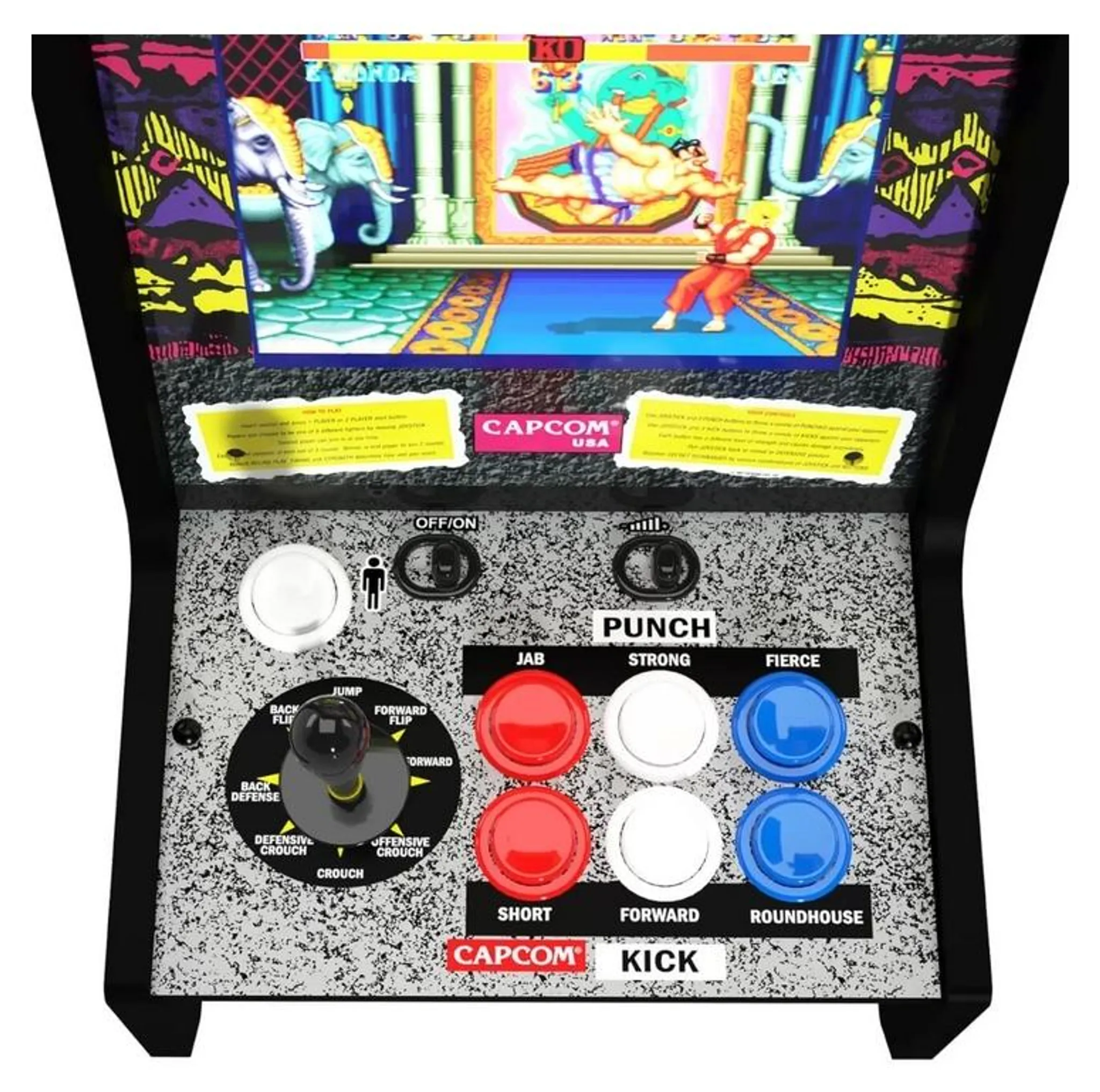 Arcade1Up Street Fighter Countercade Arcade-Automat, 8 Zoll LCD – Bild 4