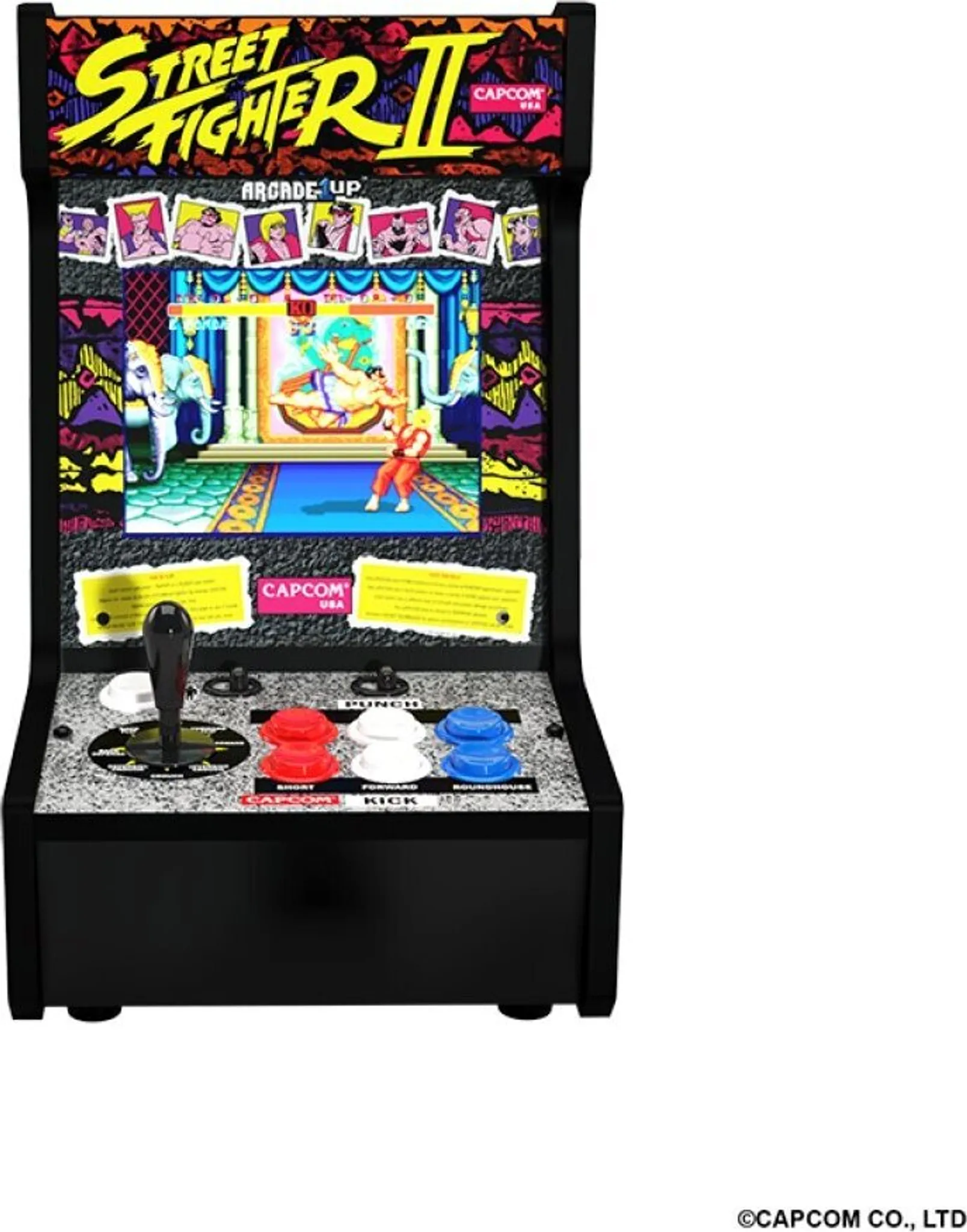 Arcade1Up Street Fighter Countercade Arcade-Automat, 8 Zoll LCD – Bild 2