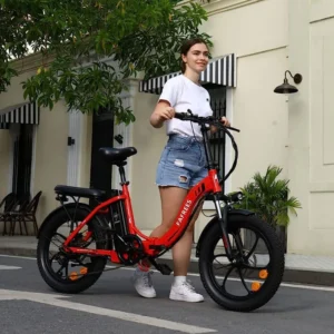 Falt-Citybike 20 Zoll, 250 W, 36 V 15 Ah, 25 km/h, Rot