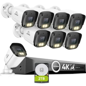Überwachungsset 8 MP Ultra HD, NVR 8 Kanäle, 2 TB, PoE