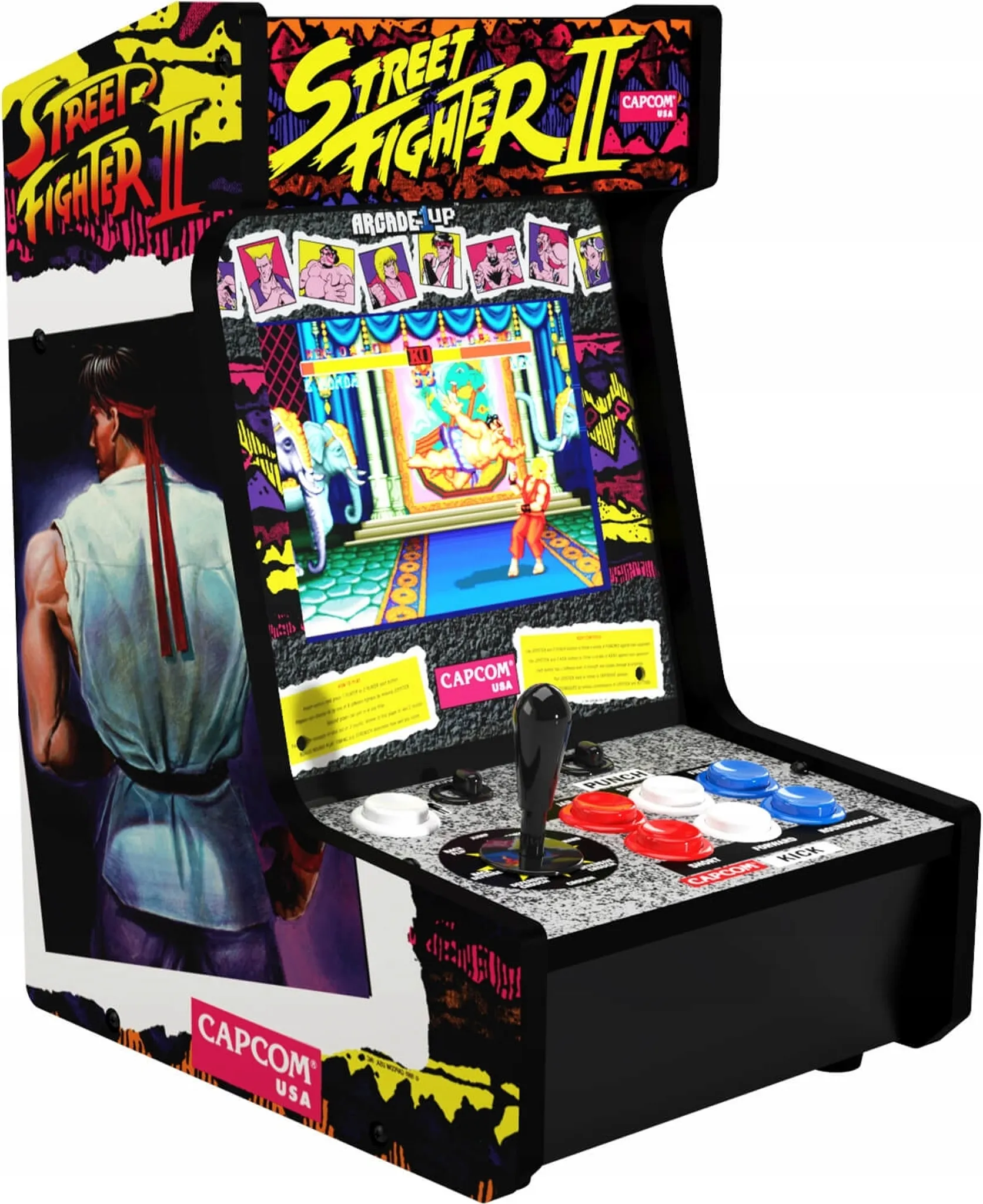 Arcade1Up Street Fighter Countercade Arcade-Automat, 8 Zoll LCD – Bild 5