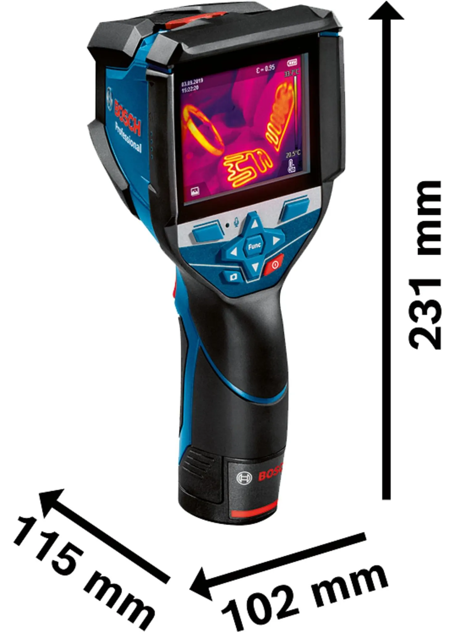 Bosch Wärmebildkamera GTC 600 C, Akku GBA 12 V 2,0 Ah, L-BOXX – Bild 19