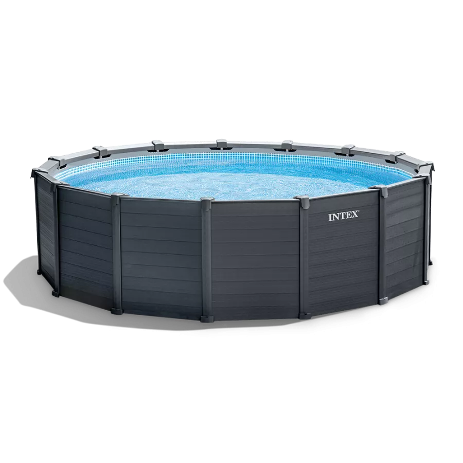 Intex Graphite Stahlrahmen-Pool rund 4,78 x 1,24 m – Bild 2