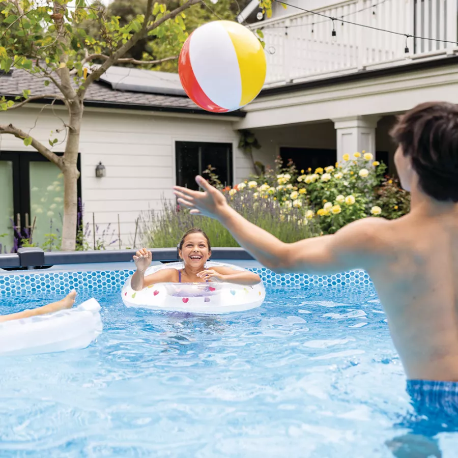 Intex Graphite Stahlrahmen-Pool rund 4,78 x 1,24 m – Bild 3