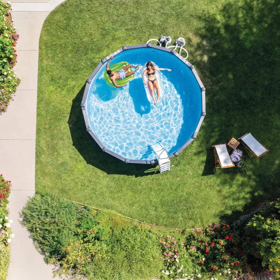 Intex Graphite Stahlrahmen-Pool rund 4,78 x 1,24 m – Bild 4