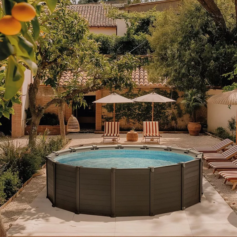 Intex Graphite Stahlrahmen-Pool rund 4,78 x 1,24 m – Bild 7