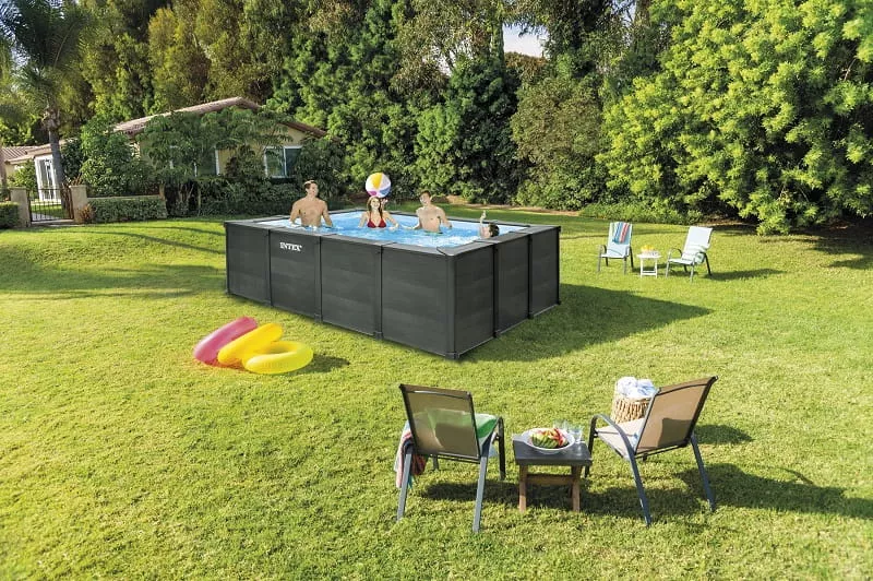 Graphite intex piscine rectangulaire