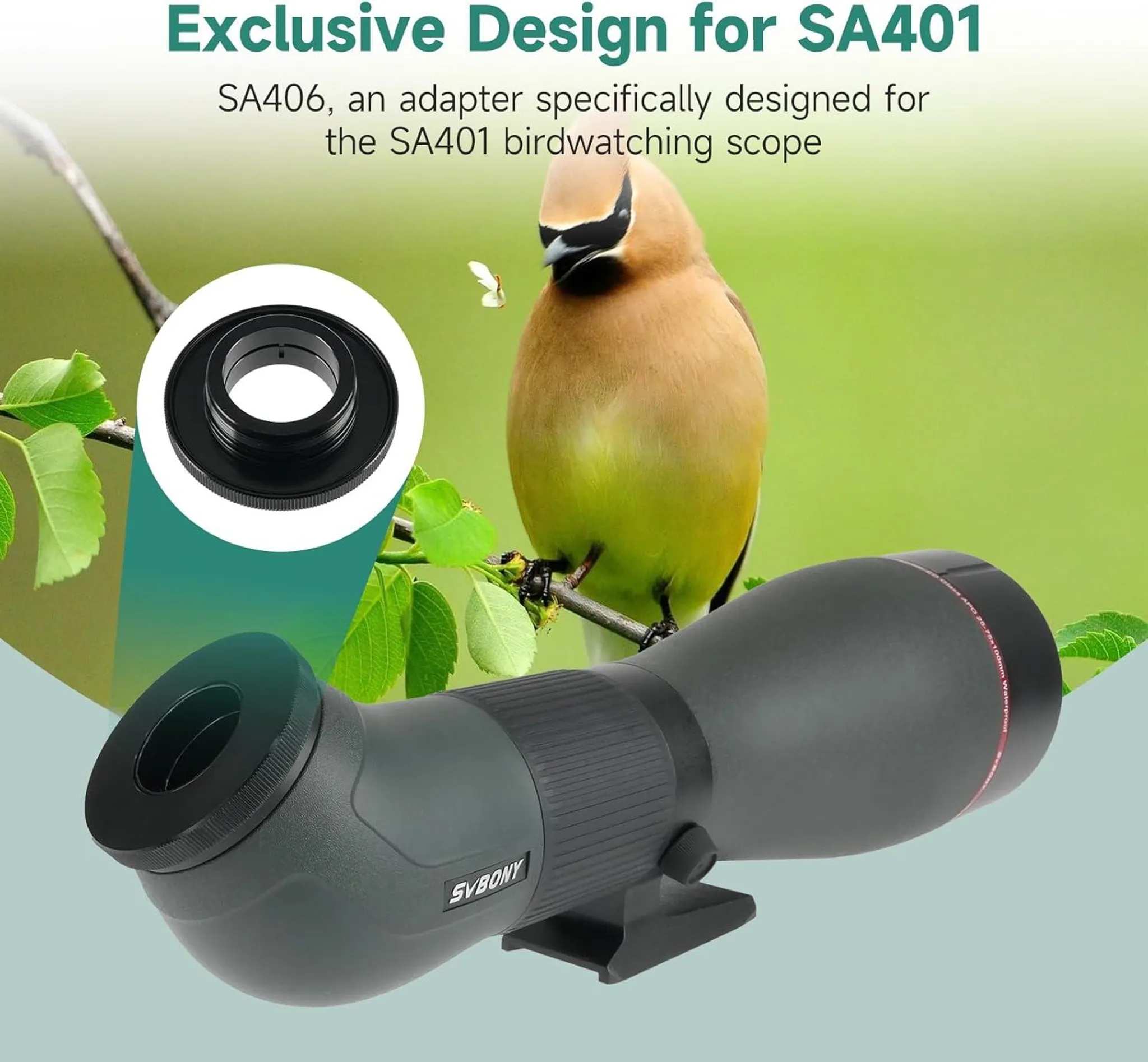 Spektiv SA401 Zoom 25-75 x 100, ED-Objektiv, mit WiFi-Kamera SC001 – Bild 6