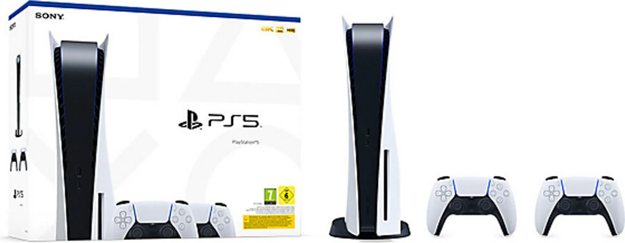 Sony PlayStation 5 Disk Edition + 2x DualSense Controller – Bild 7