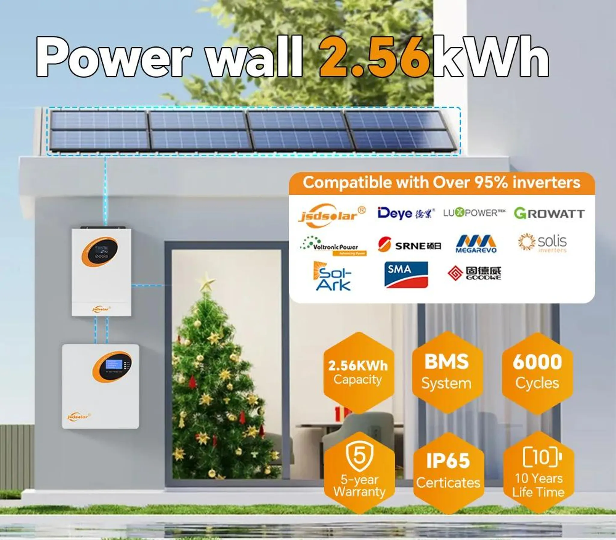 Solarakku LD48100 LiFePO4 5 kWh, 100 Ah, 51,2 V, 6000 Zyklen, BMS – Bild 7