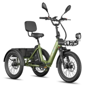 Falt-E-Dreirad 2026, 20 Zoll, 21 Ah, 25 km/h, Zuladung 180 kg