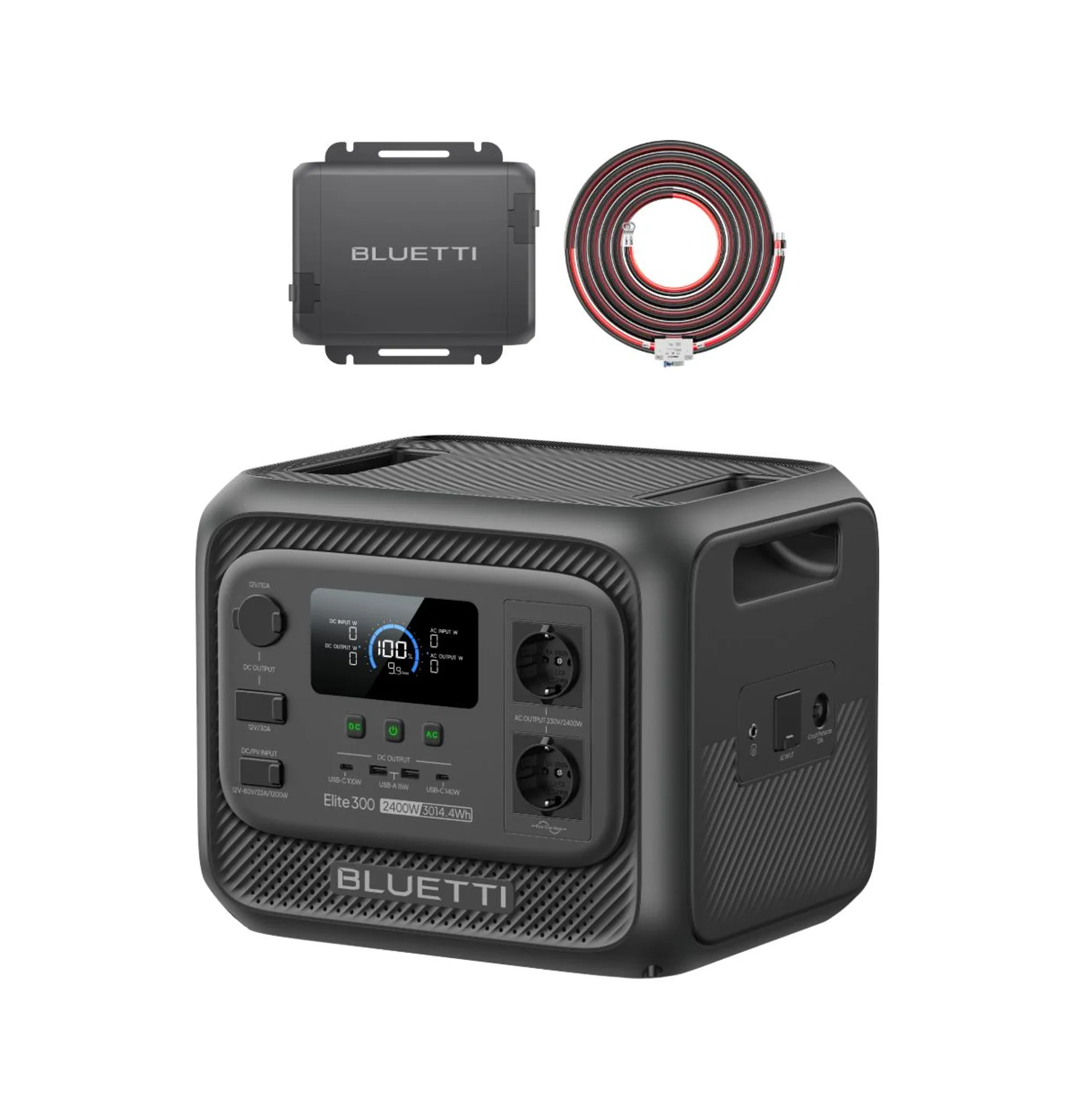 BLUETTI Elite 300 Powerstation 3014 Wh + Charger 1, Kfz-Schnellladung