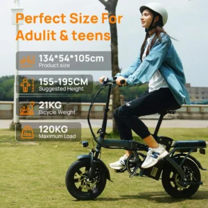 Falt-E-Bike 14 Zoll, 250 W, 48 V 7,5 Ah, 60 km, 25 km/h