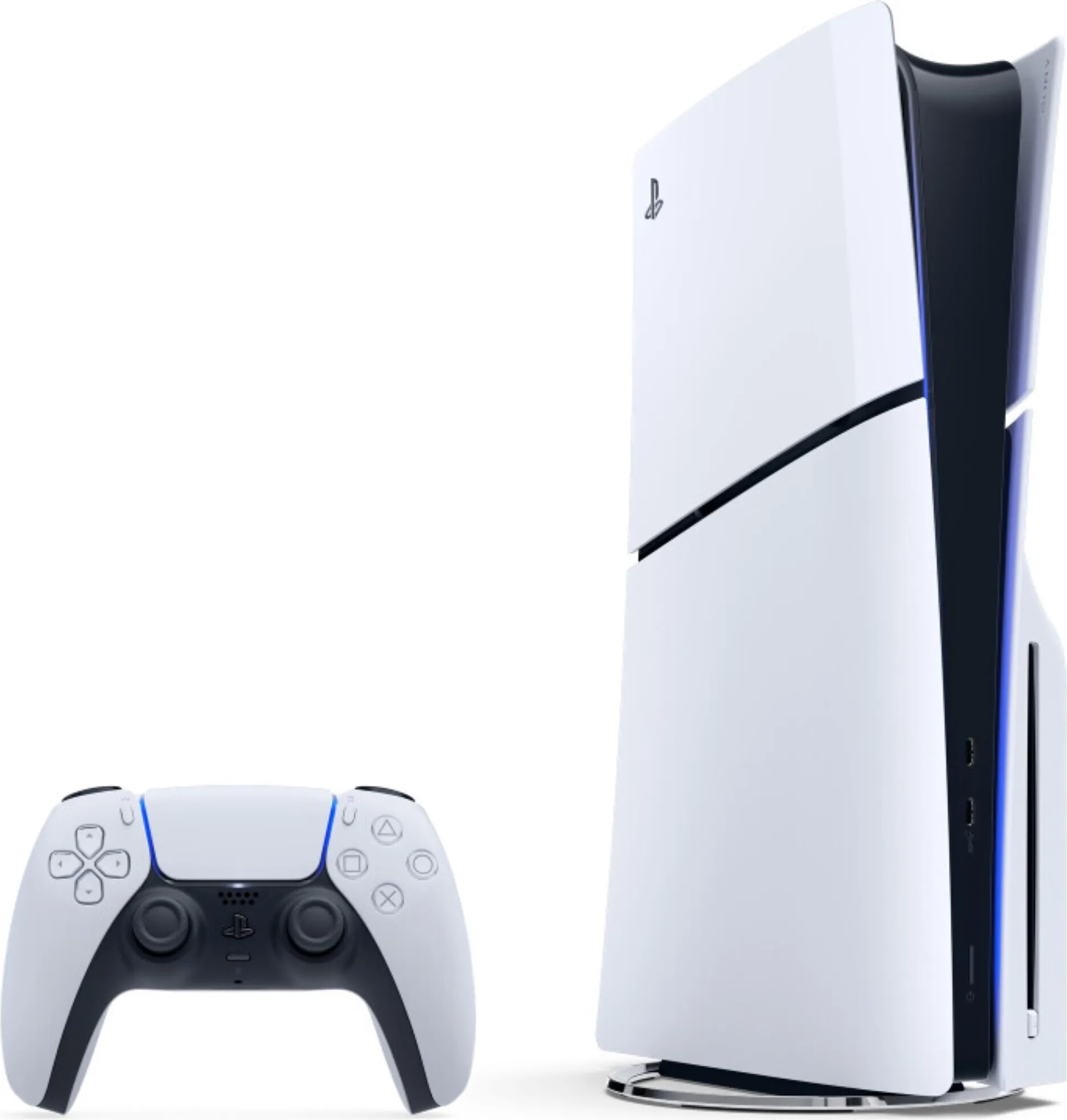 Sony PlayStation 5 Slim Disc Edition, 4K, HDR, 1 TB SSD, Weiß – Bild 2