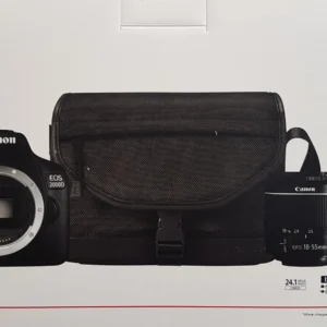 Canon EOS 2000D Spiegelreflex-Set + 18-55 mm, Tasche und Karte