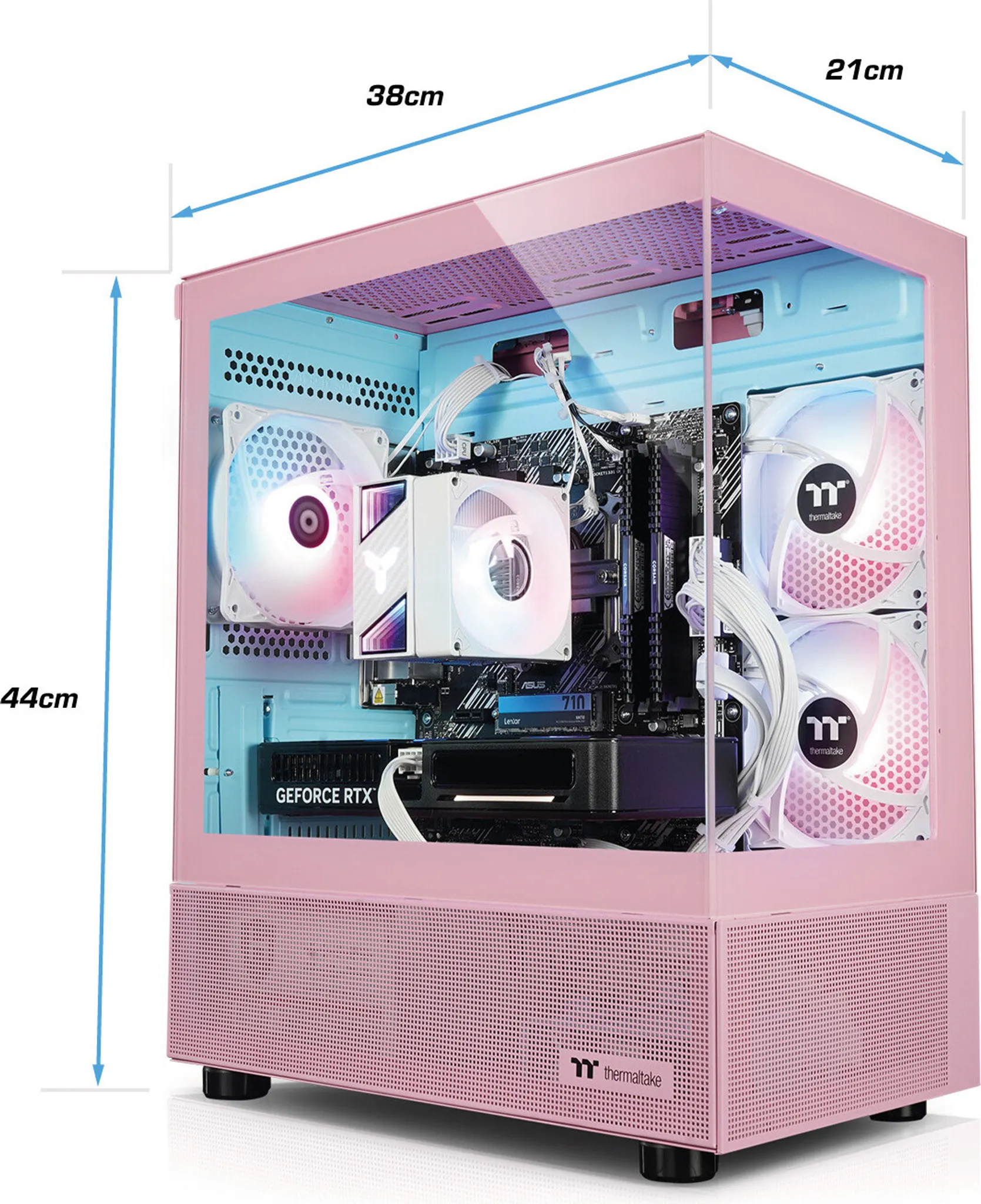 Zindarella V Gaming-PC-Set, Ryzen 7 5700X, RTX 5060, 27-Zoll-Monitor – Bild 7