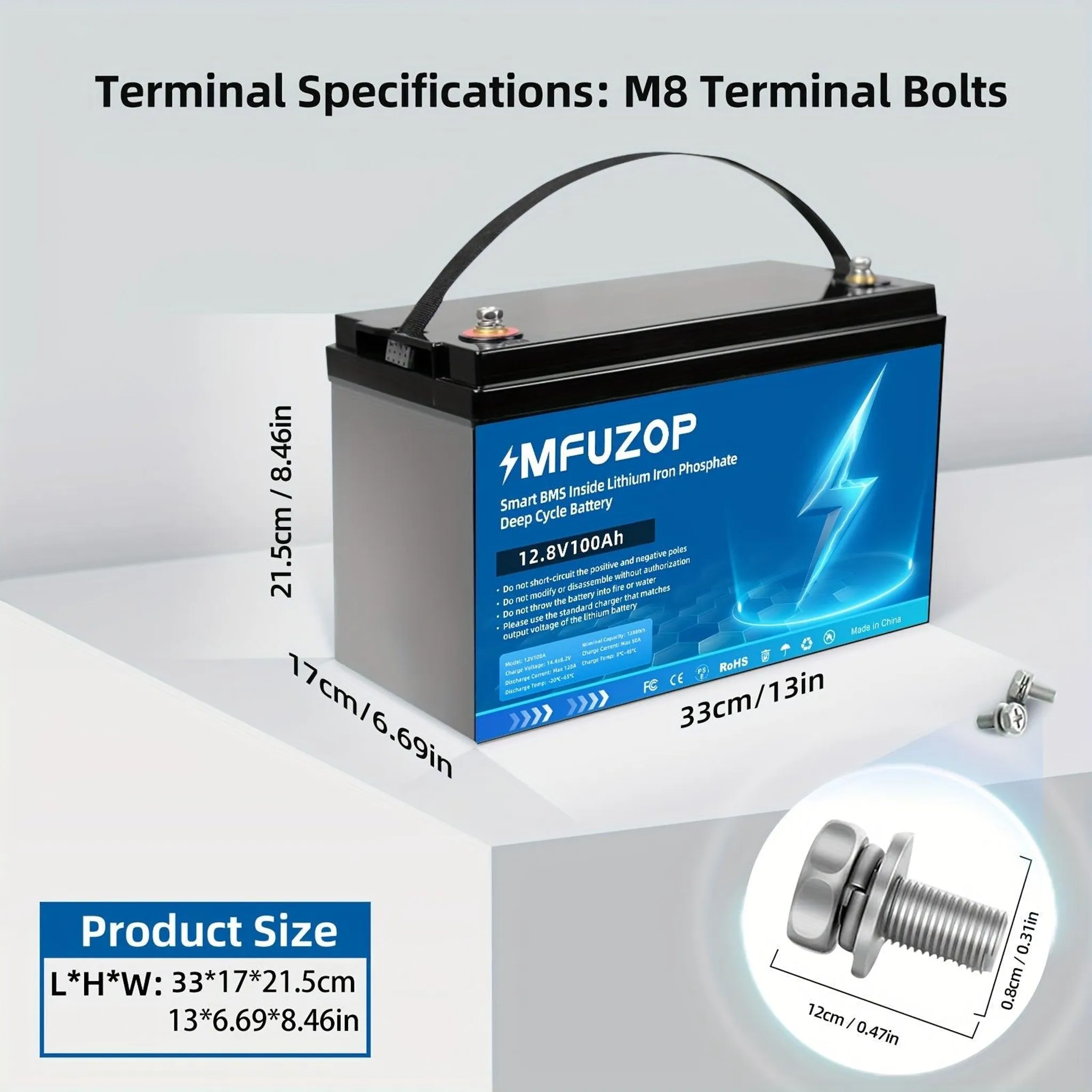 LiFePO4-Akku 12 V 300 Ah mit BMS-Schutz, lange Lebensdauer – Bild 2