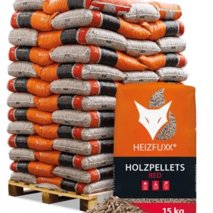 Holzpellets HEIZFUXX rot – 975 kg (65 x 15 kg)
