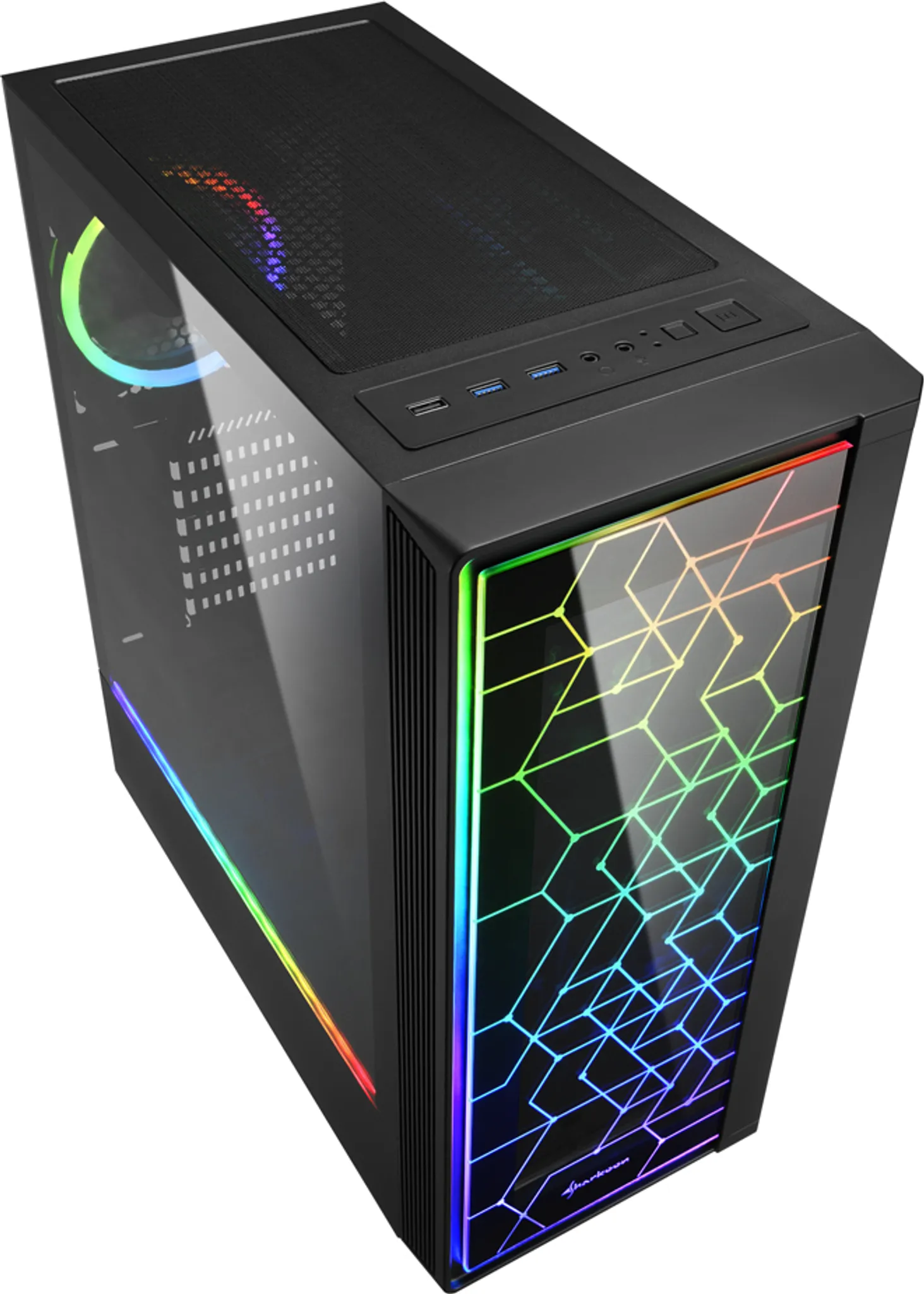 Gaming-PC-Set Ryzen 5 5600G, 32 GB RAM, Samsung Curved Monitor, RGB – Bild 2