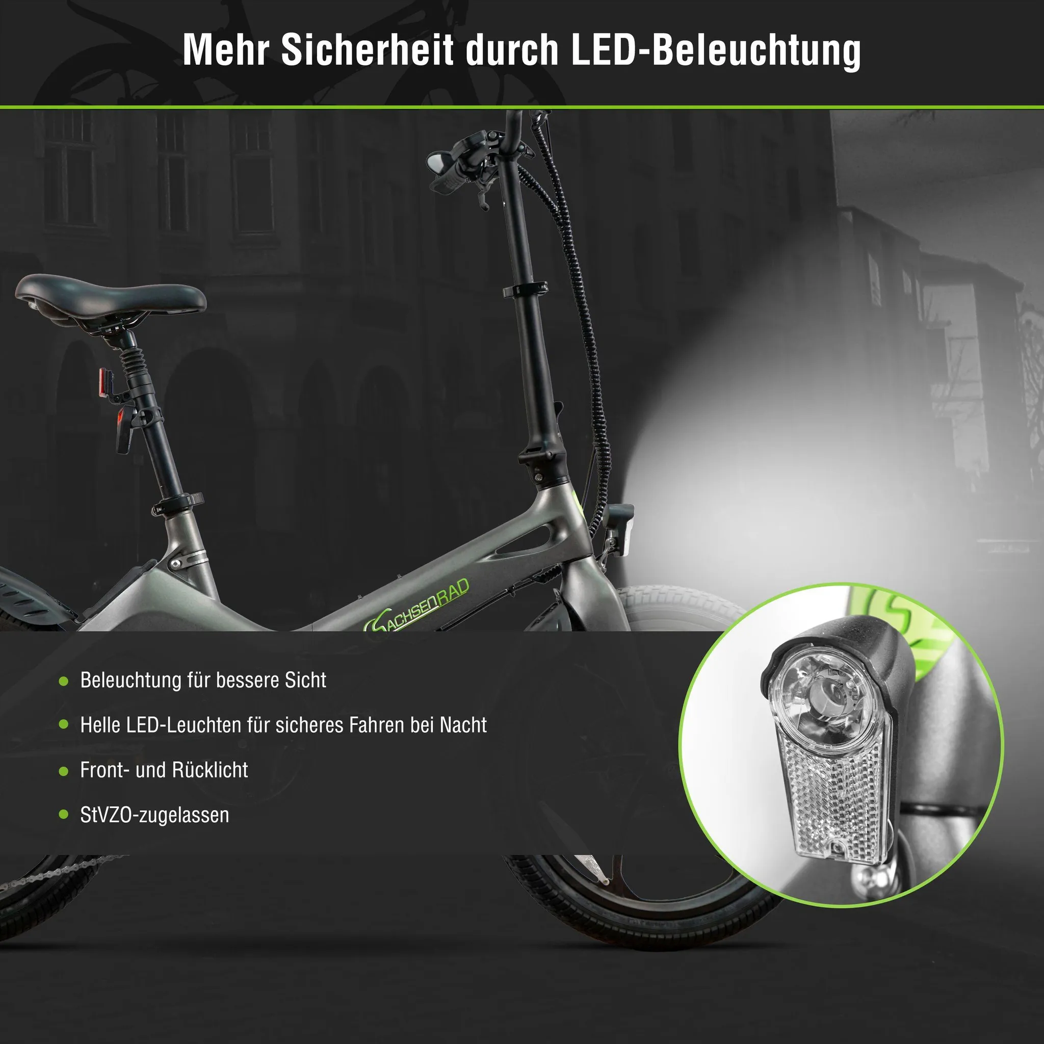 SachsenRAD F11 Pro MagPuma Falt-E-Bike mit Transporttasche – Bild 7