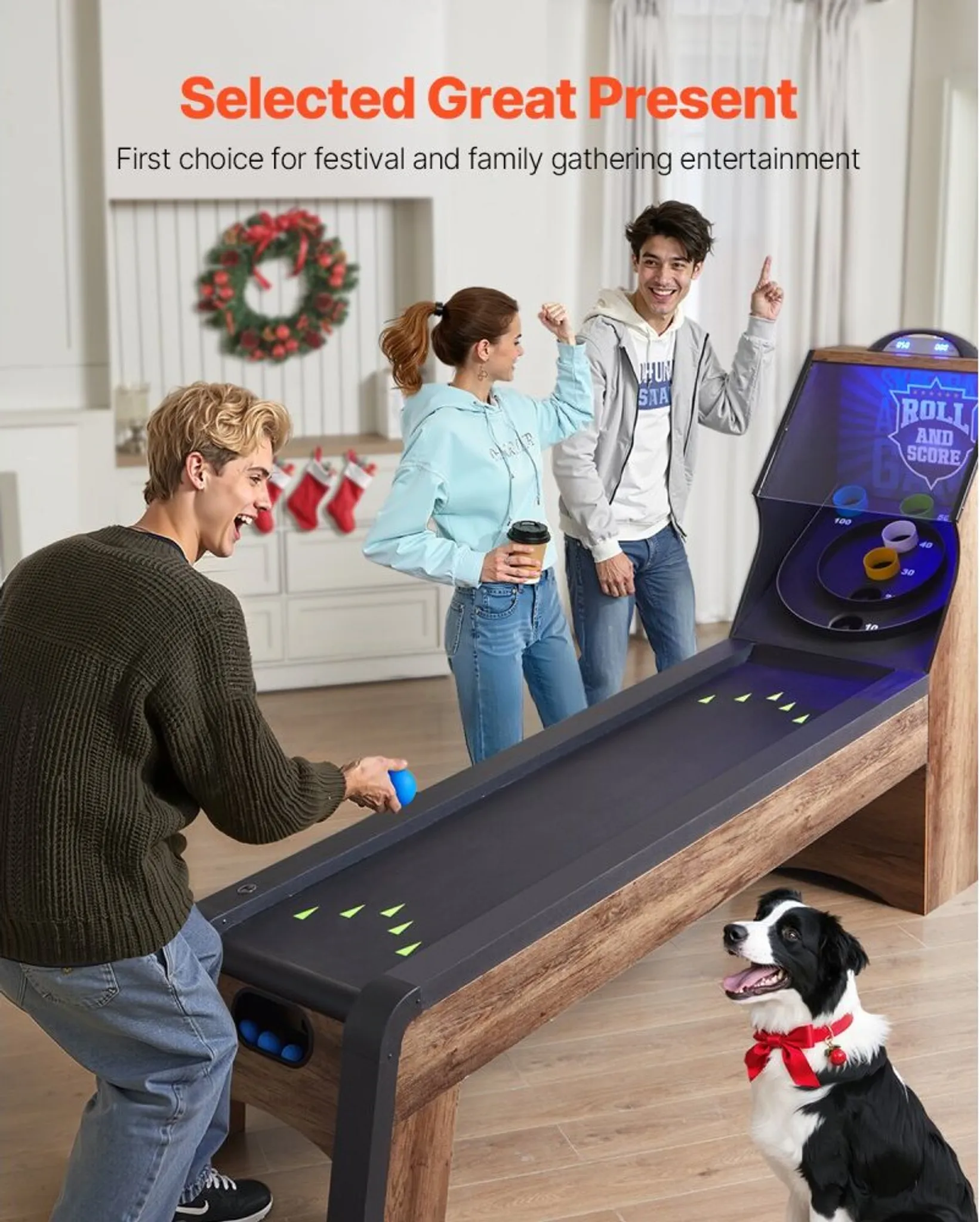 Roll und Score Arcade-Spieltisch 2,74 m mit Punktezähler – Bild 4
