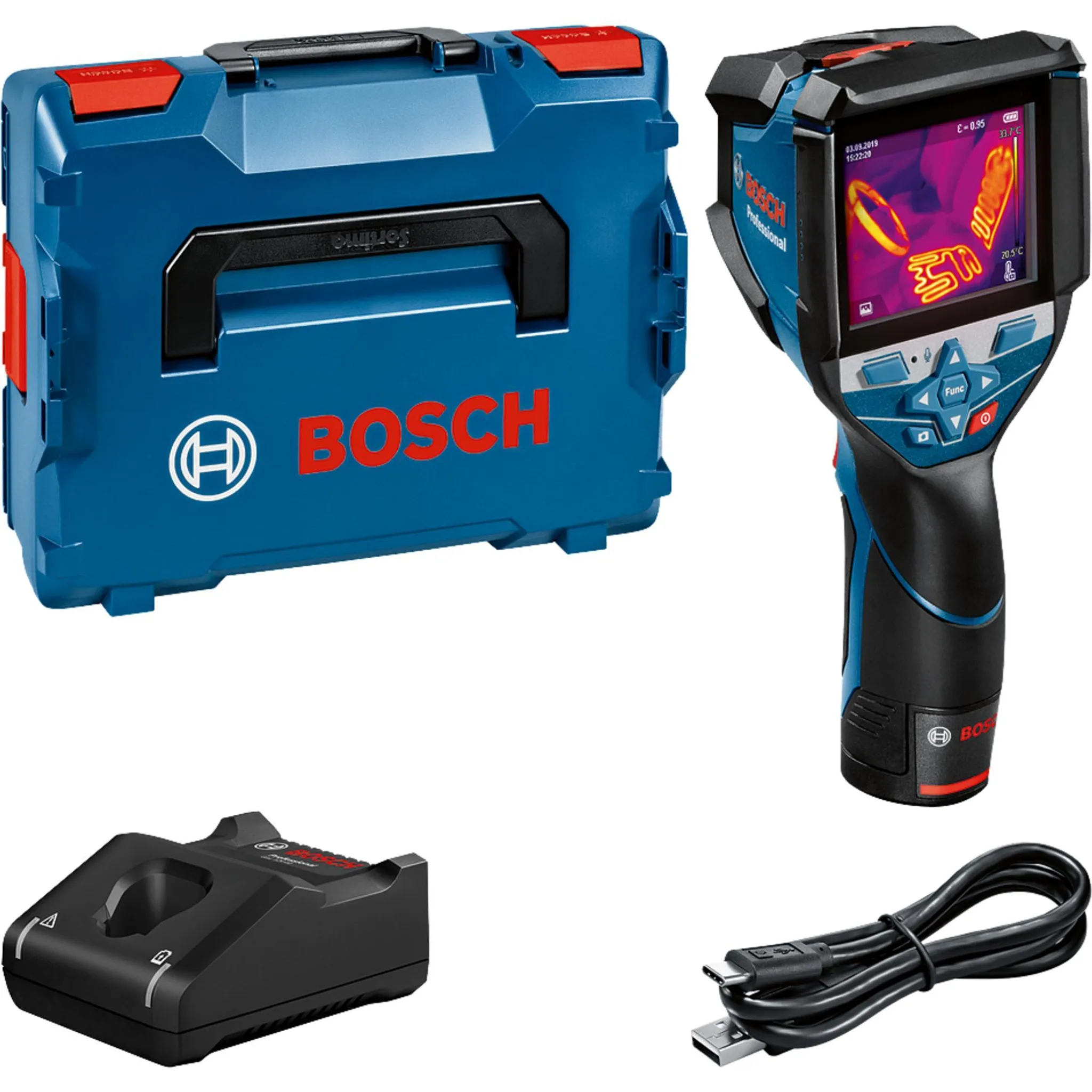 Bosch Wärmebildkamera GTC 600 C, Akku GBA 12 V 2,0 Ah, L-BOXX – Bild 9