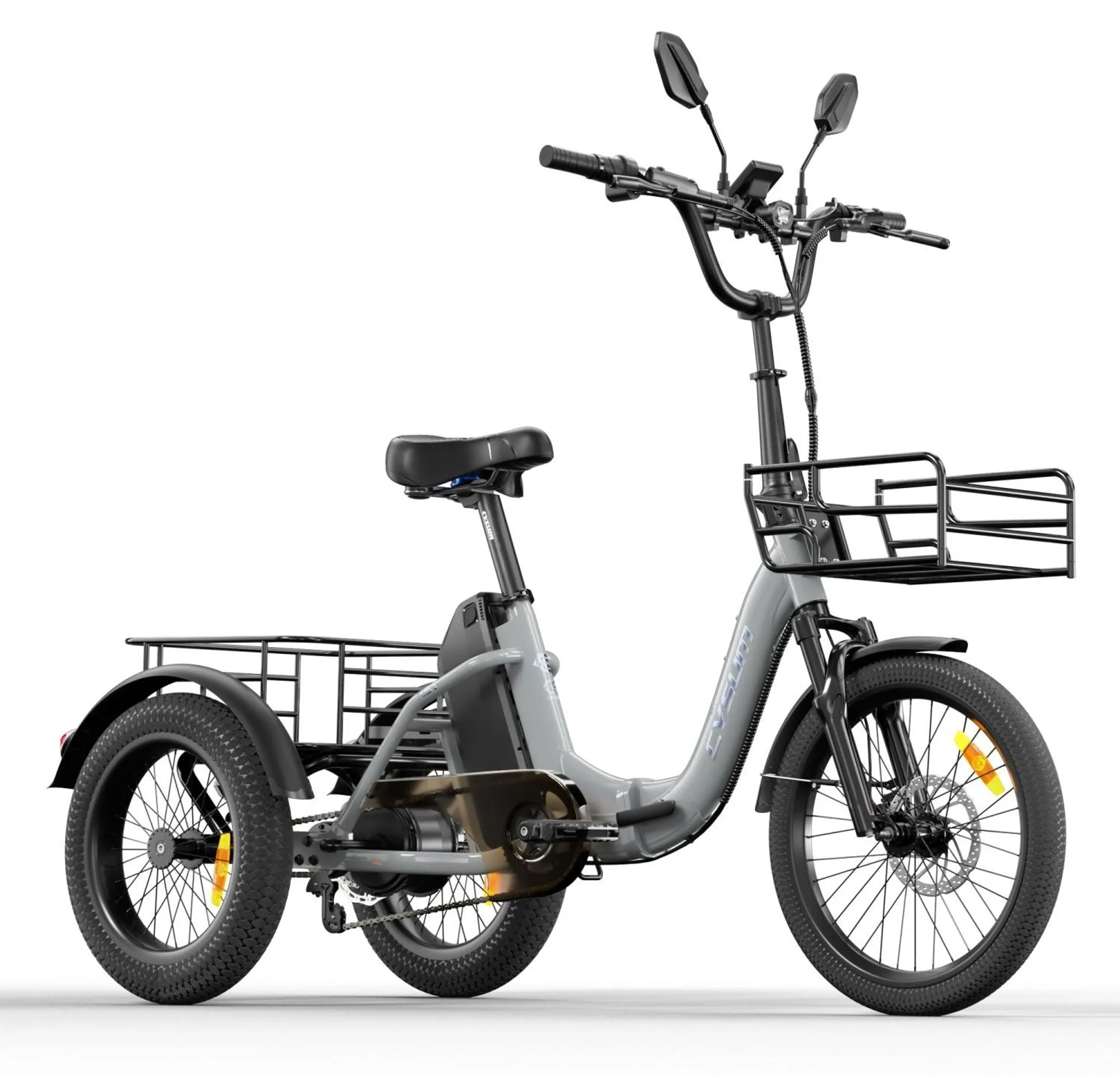 CYSUM AG1 Pro E-Bike 48 V 20 Ah, 20-Zoll-Reifen, Grau