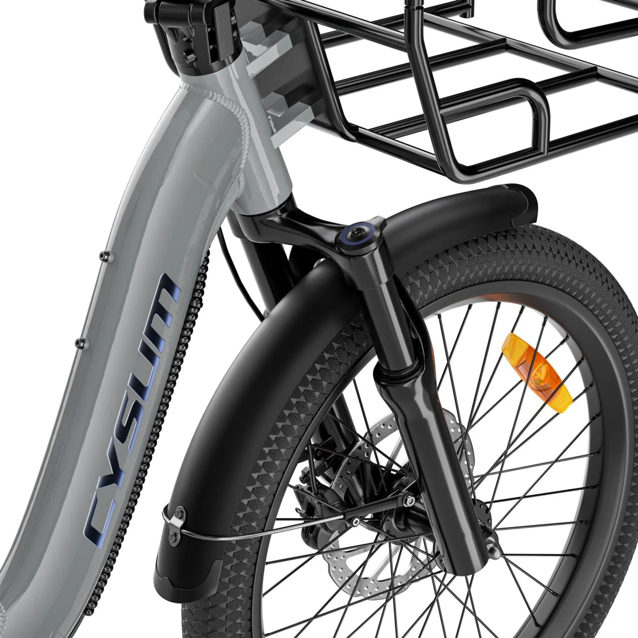 CYSUM AG1 Pro E-Bike 48 V 20 Ah, 20-Zoll-Reifen, Grau – Bild 4
