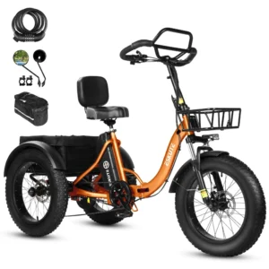ESKUTE T302 Pro Falt-E-Bike 250 W, 48 V 20,8 Ah, Orange