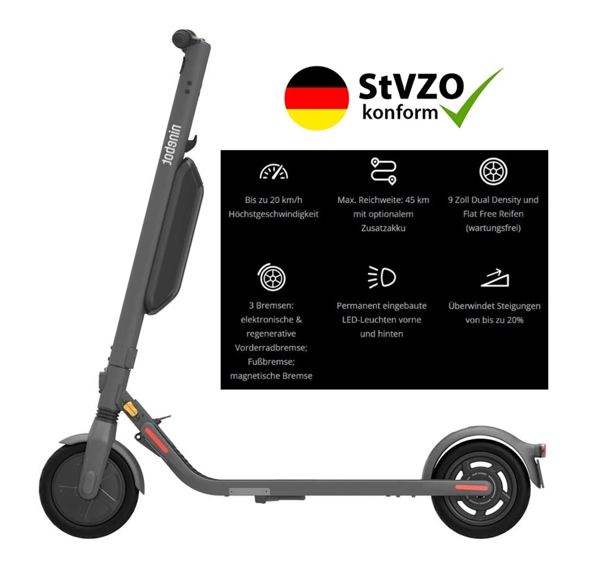 Segway Ninebot KickScooter E45D Elektroroller