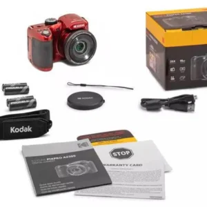 KODAK Pixpro AZ255 Digitalkamera, CCD, 25-fach Zoom, 16 MP, Rot