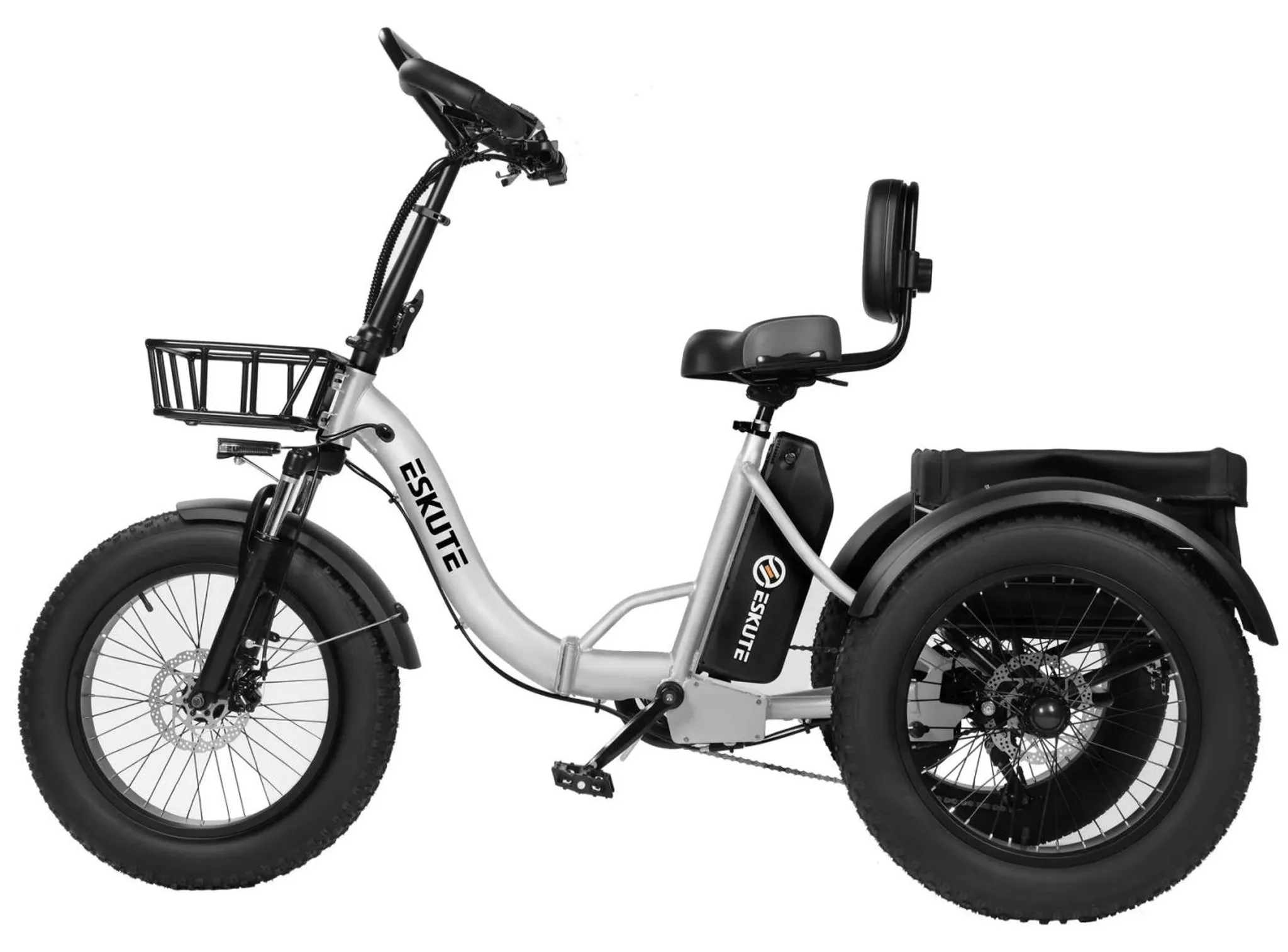 ESKUTE T302 Pro Falt-E-Bike 250 W, 20,8 Ah, Scheibenbremsen, Weiß – Bild 6
