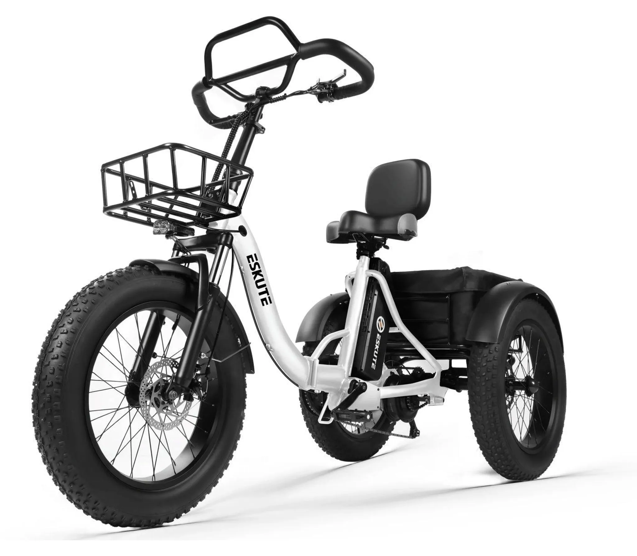 ESKUTE T302 Pro Falt-E-Bike 250 W, 20,8 Ah, Scheibenbremsen, Weiß – Bild 5