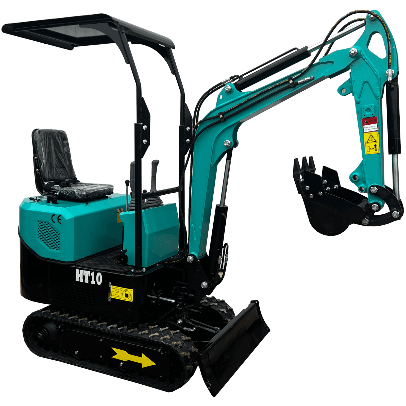 Minibagger HT10 – Variable Laufwerksbreite