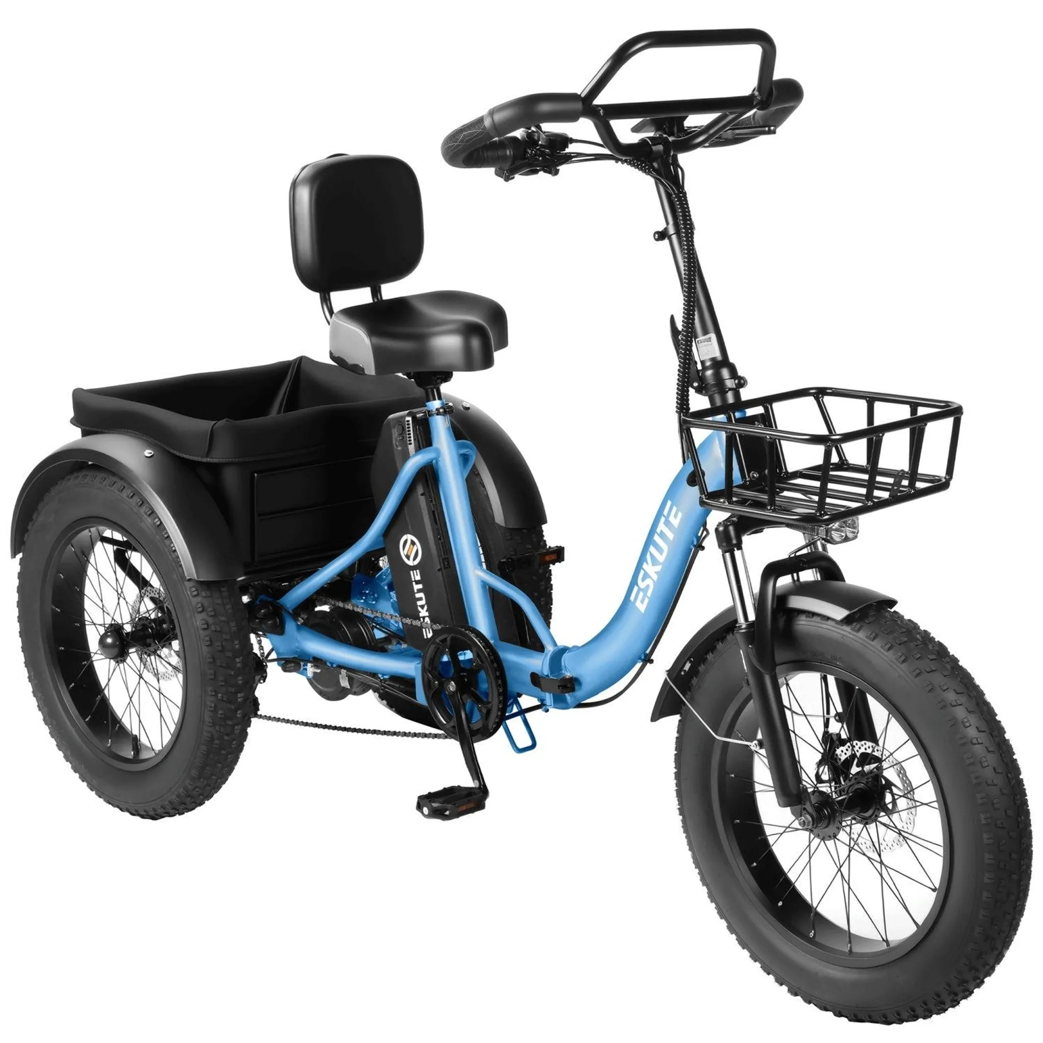 ESKUTE T302 Pro Falt-E-Bike 250 W, 48 V 20,8 Ah, 20 Zoll, Blau – Bild 4