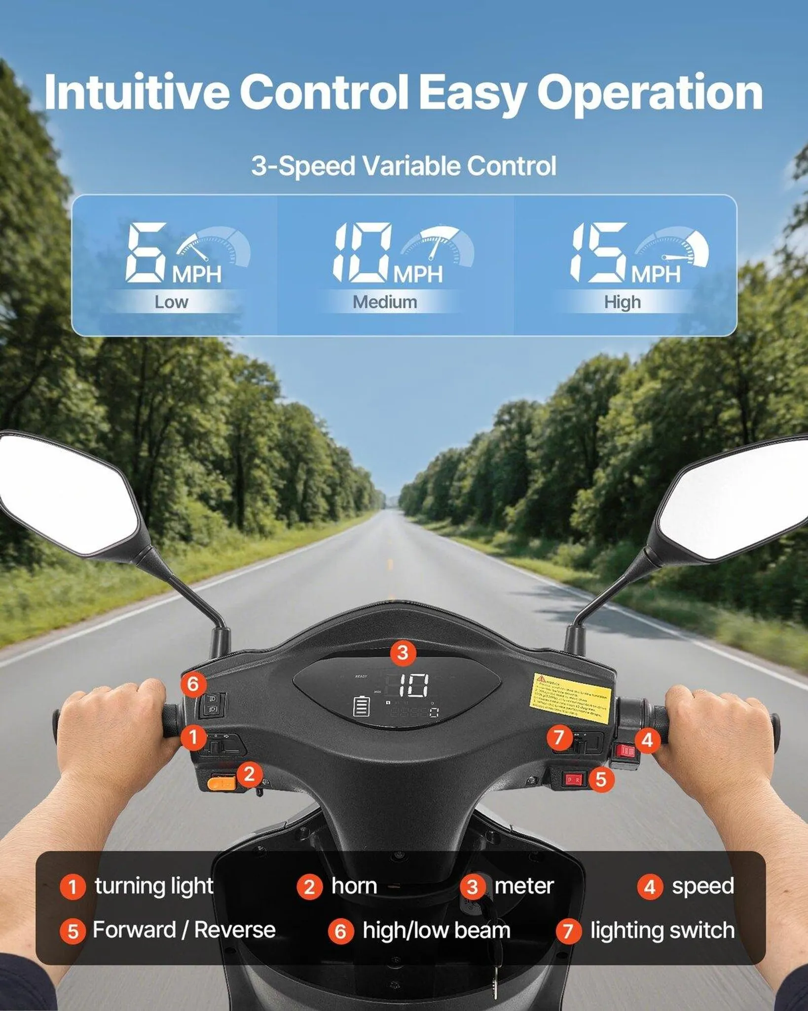 Robuste 3-Rad-Elektromobile für Senioren – Bild 8