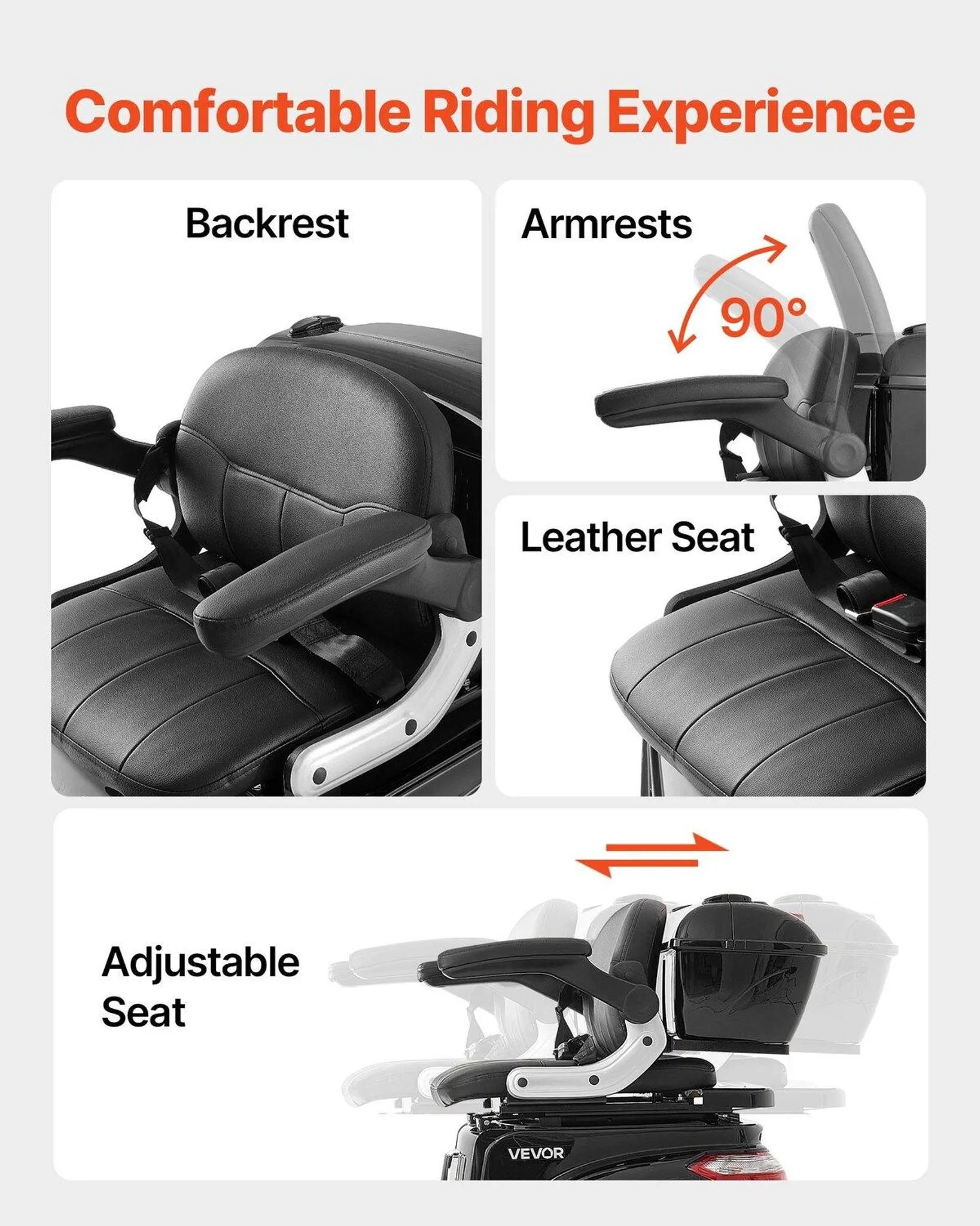 Robuste 3-Rad-Elektromobile für Senioren – Bild 5