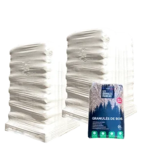 Holzpellets Les Granulés Français – 2 Paletten – 126 Säcke
