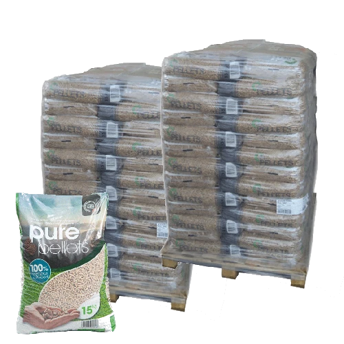 Premium-Holzpellets Pure Pellet – 3 Paletten – 195 Säcke – Bild 2