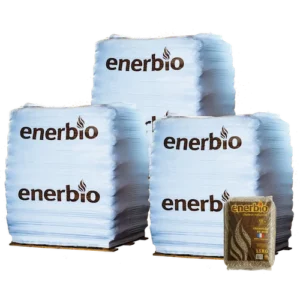 Holzpellets ENERBIO – 3 Paletten – 198 Säcke – 2970 kg