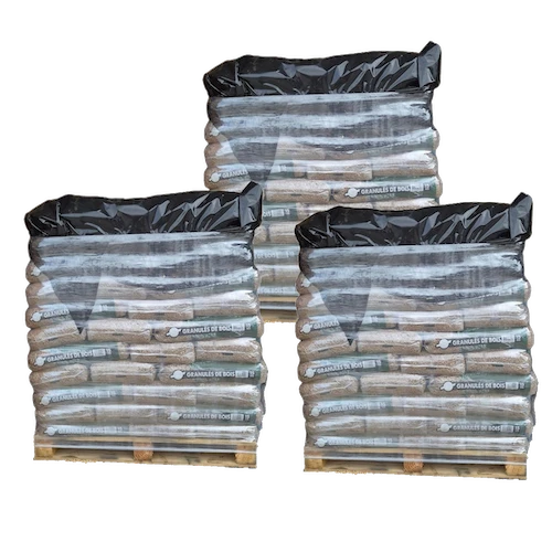 Holzpellets ECO BOIS ENERGIE – 3 Paletten – 198 Säcke – 2970 kg