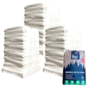 Holzpellets Les Granulés Français – 3 Paletten – 189 Säcke