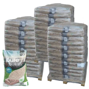 Premium-Holzpellets Pure Pellet – 3 Paletten – 195 Säcke