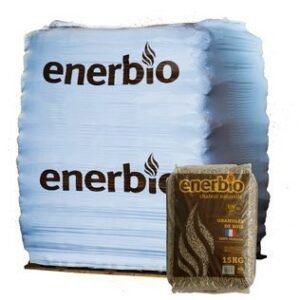 Holzpellets ENERBIO – Palette mit 66 Säcken à 15 kg