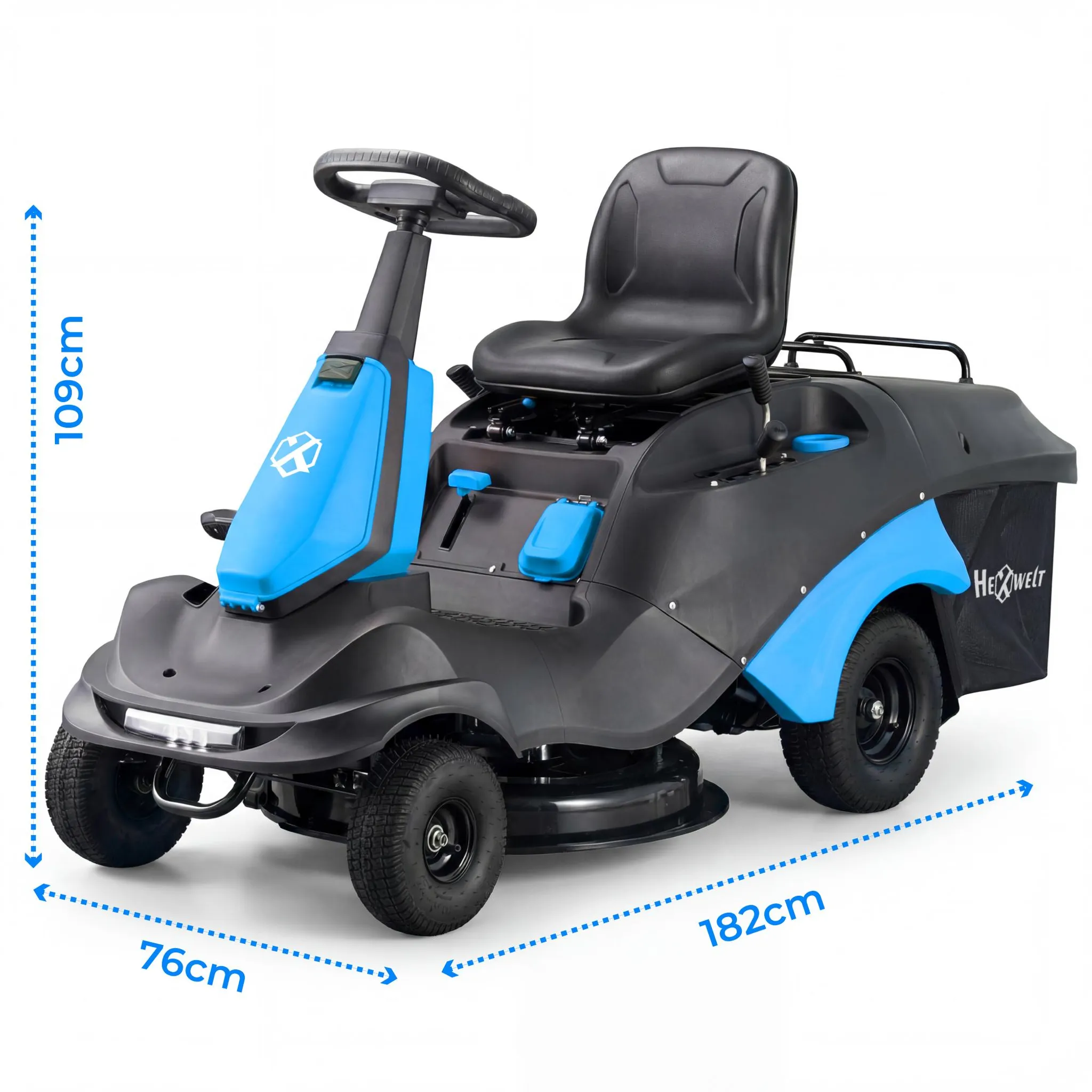 Aufsitzmäher Loncin 224 cm³, 66 cm, 150-l-Fangkorb, Mulchen – Bild 9