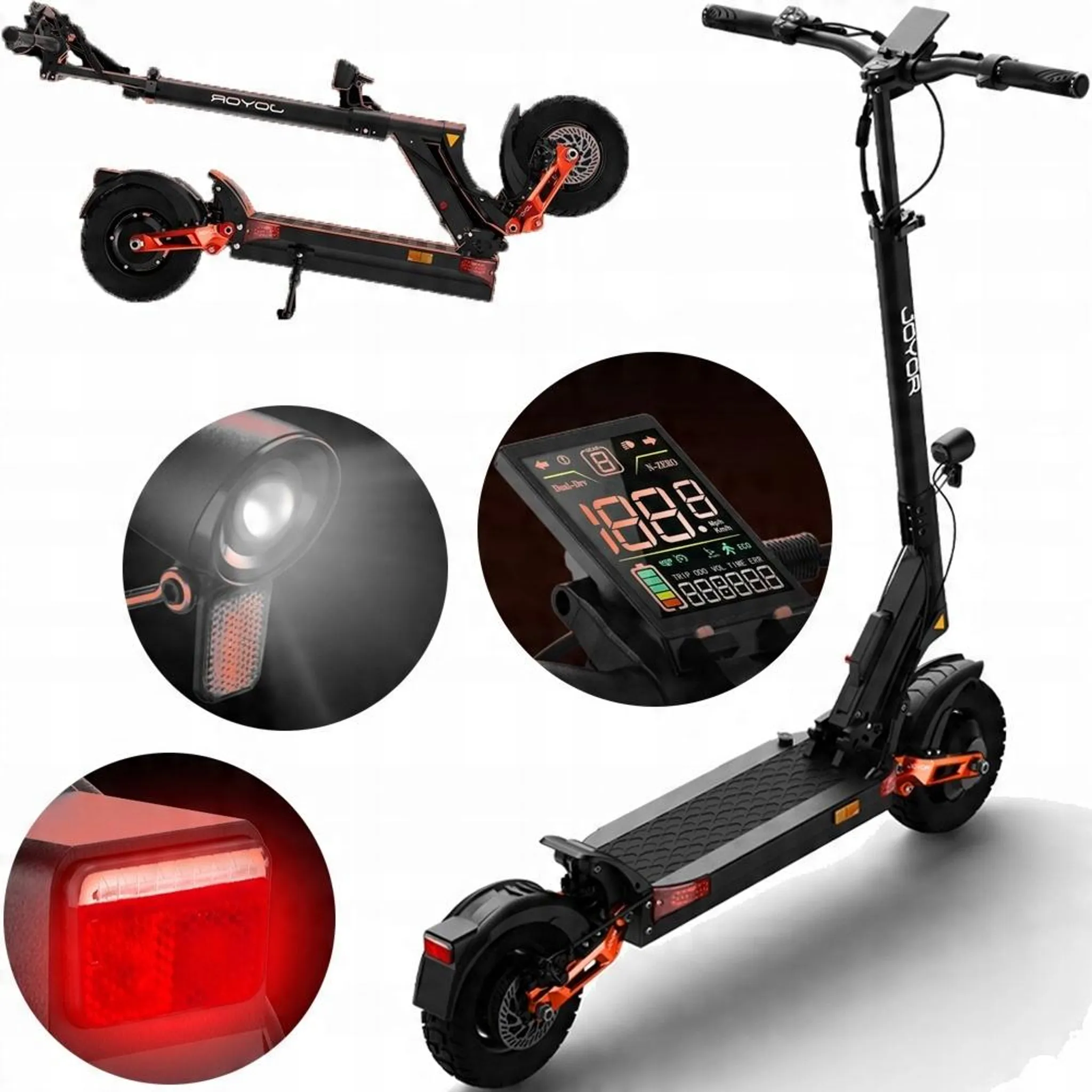 JOYOR T10 Elektroroller mit zwei Motoren (1000 W)