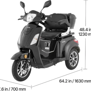 VEVOR Véhicule électrique à 3 roues pour seniors
