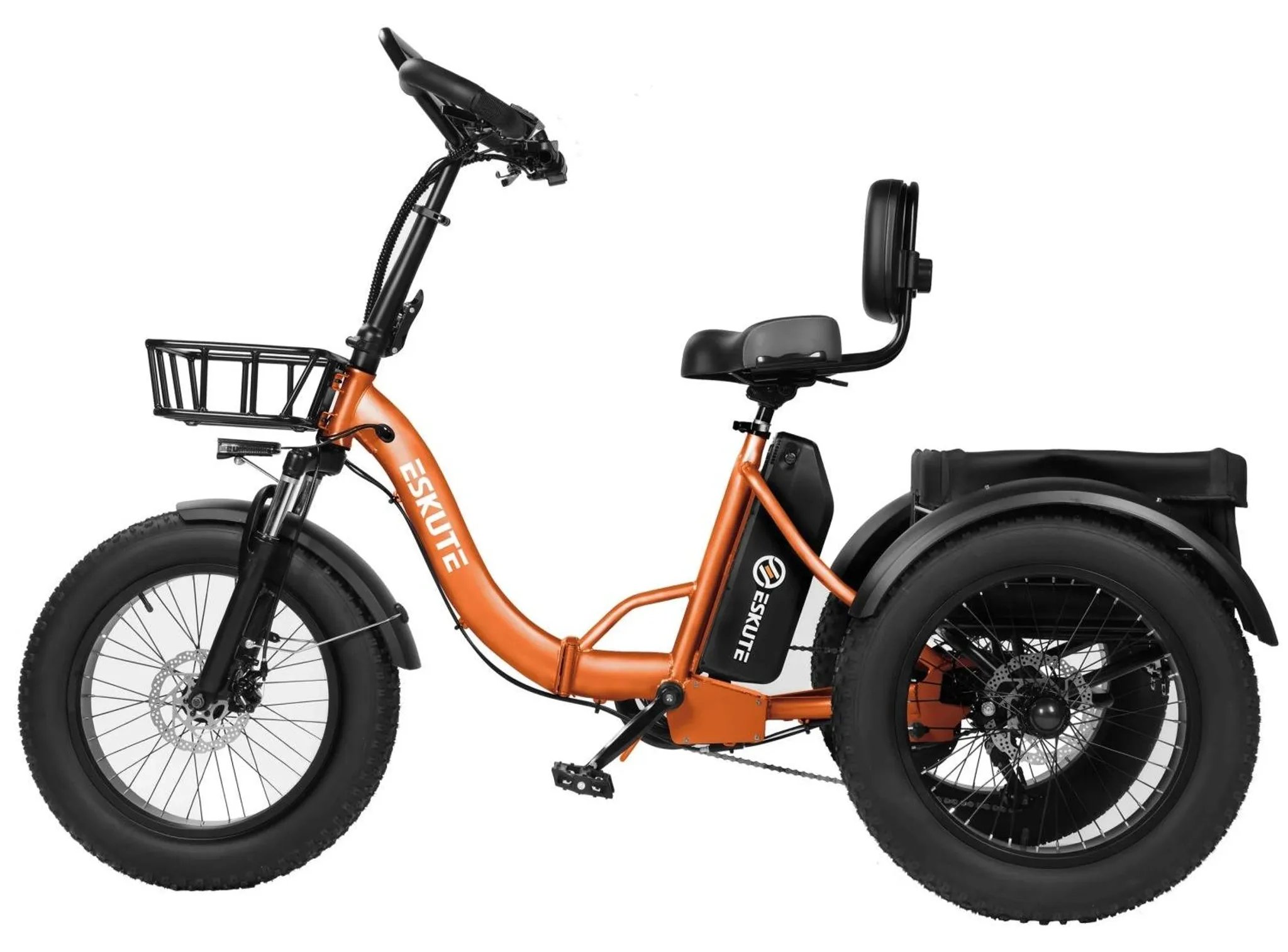 ESKUTE T302 Pro Falt-E-Bike 250 W, 20,8 Ah, Scheibenbremsen, Orange – Bild 6