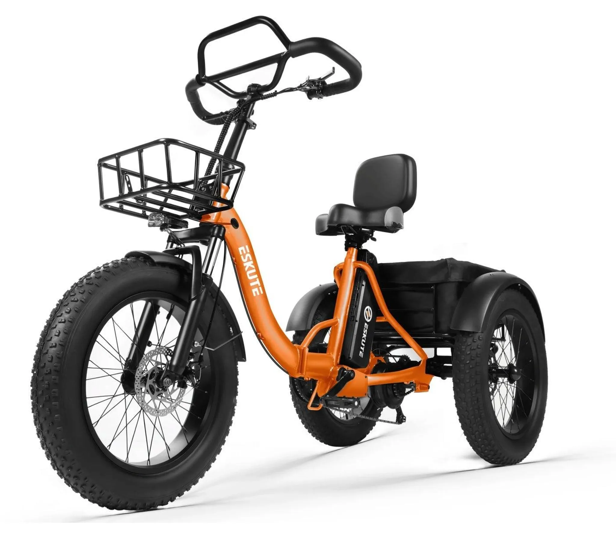 ESKUTE T302 Pro Falt-E-Bike 250 W, 20,8 Ah, Scheibenbremsen, Orange – Bild 5